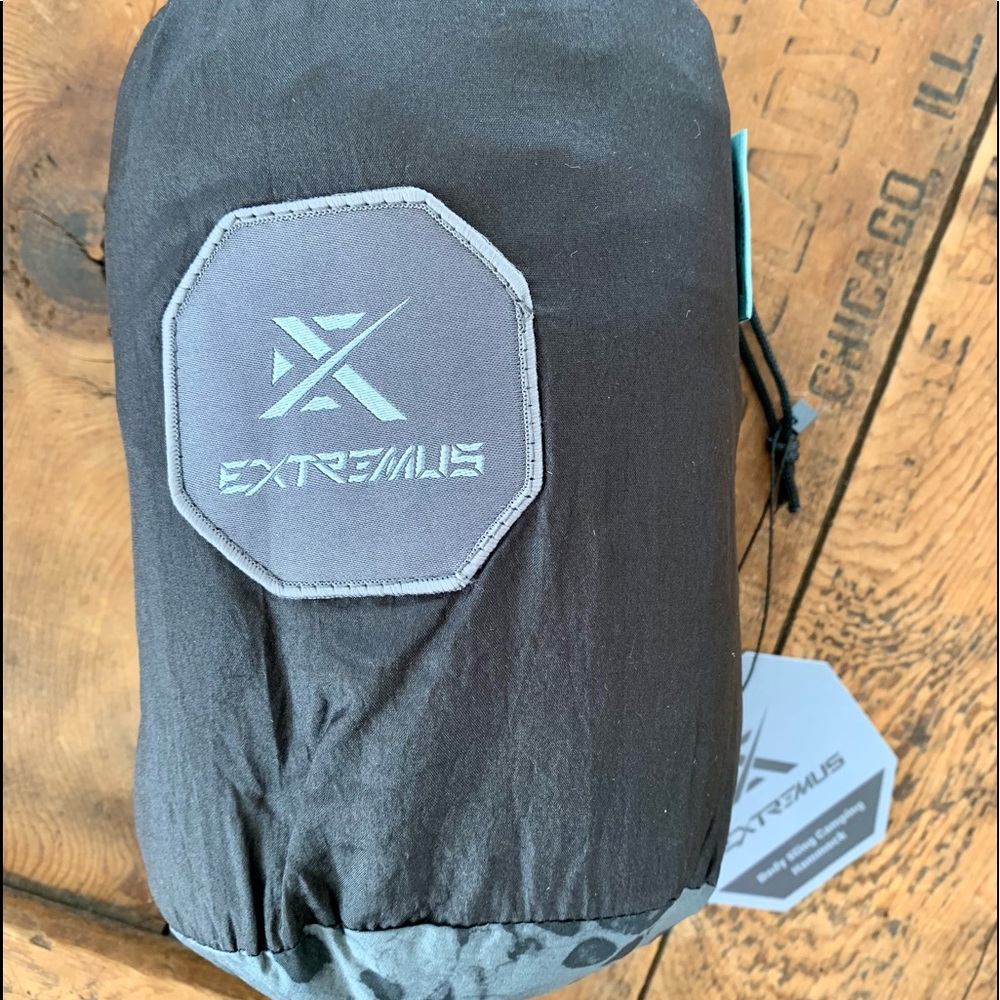 NWT Extremus Body Sling SINGLE PERSON CAMPING HAMMOCK Blackout/Gray